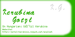 kerubina gotzl business card